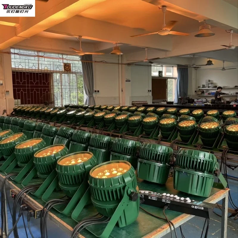 

4 шт., 18 x 10 Вт, уличный зум, светодиод номиналом 4 в 1, супер яркий светодиодный светильник Par 64, светодиодная лампа освещения