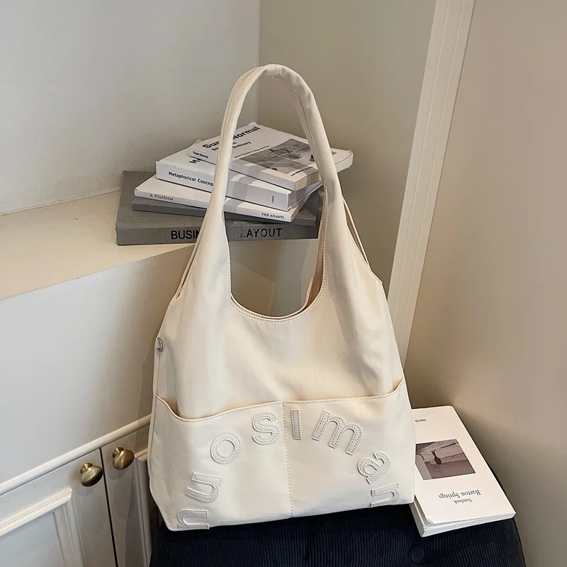 

Модная женская сумка через плечо с несколькими карманами, большая вместительная сумка-тоут под мышками, сумка для путешествий с уникальным дизайном и текстурой