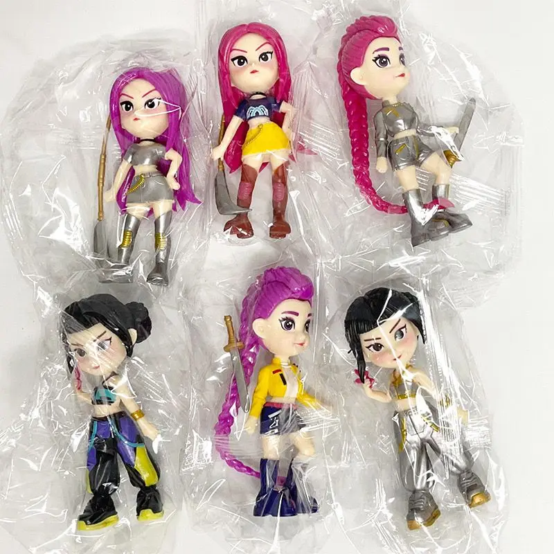 1/3/6PCS 2026 New Hot Girl Figure Model Toy PVC Cartoon Gaming Peripherals Desk Decoration Collection Figures Model Toy for Kid - view 6