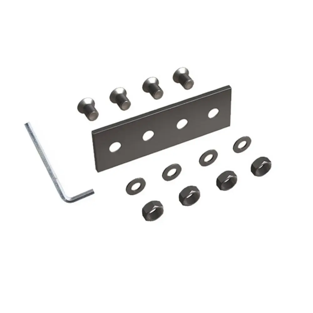 American Style Sliding Rail Connector Steel Splicing Plate For For JianSen Barn Door Hardware Track Extension Kit