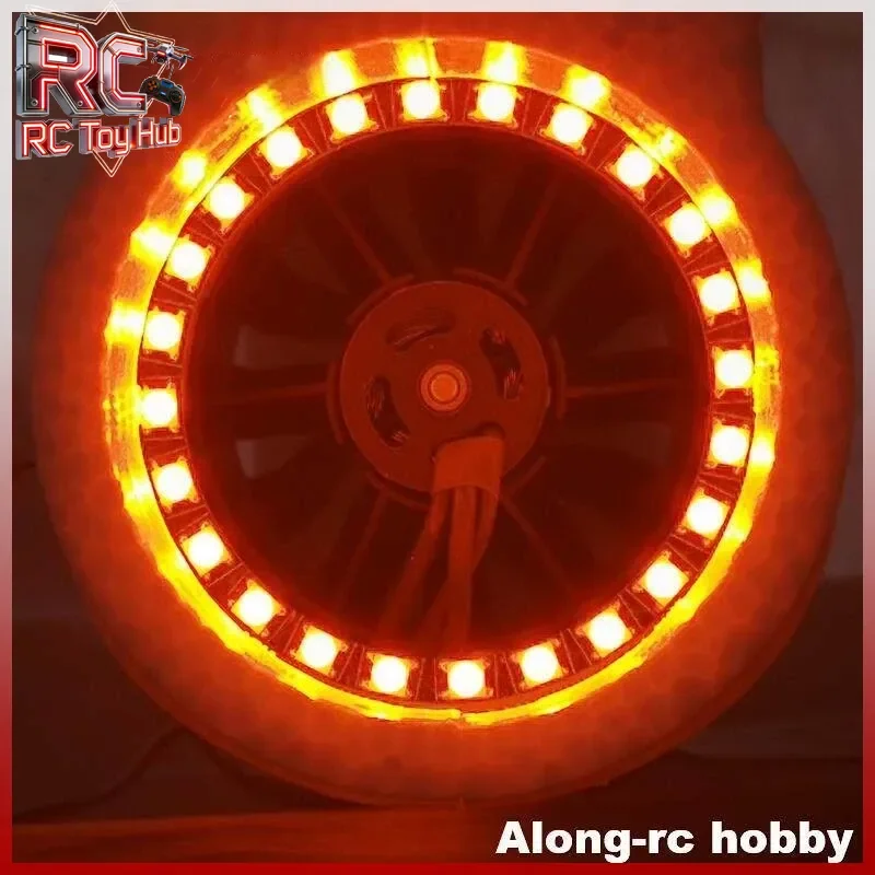 

Along Rc Hobby Ducted Fan Led Light 30 35 50 64 70 80 90Mm Throttle Control Tri Color Tail For Rc Model Airplane Hobby