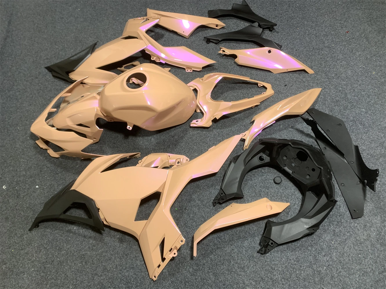 Motorcycle fairing fits Ninja 400 2018 2019 2020 2021 2022 2023 ZX400 18 19 2021 22 23 Year fairing Purple motorcycle housing