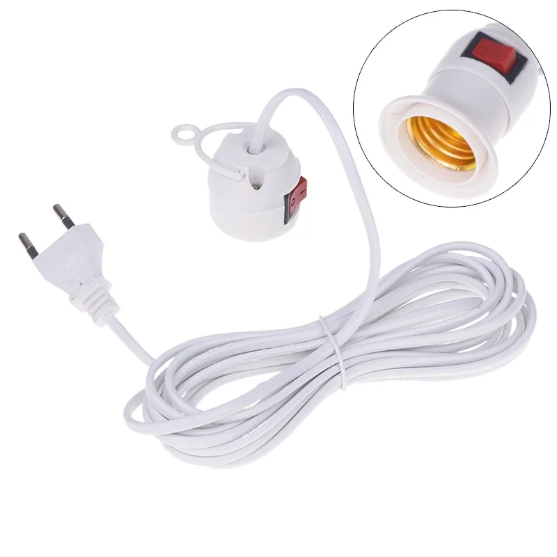 E27 Hanging Indoor Plants Light Holder Garden Lampholder With Cable EU Plug