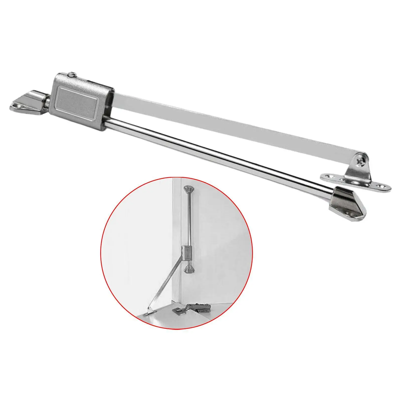 1pc Cupboard Flap Down Door Stay Wear Resistant Easy Installation Household Drop Lid Sliding Rail Bar Downward Flip Door Support