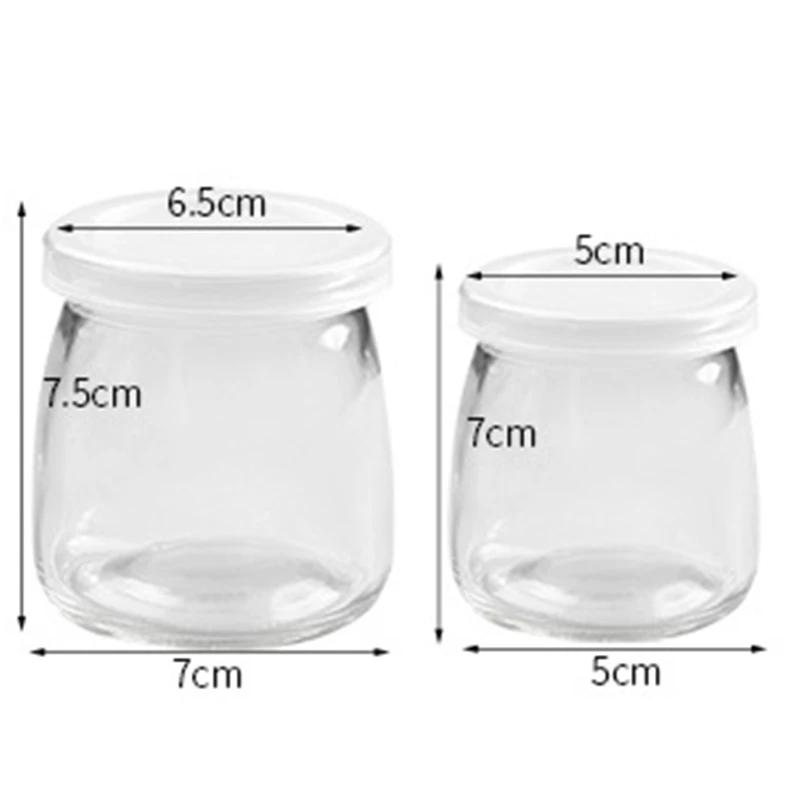 100ML/200ML Wishing Bottle Honey Yogurt Pudding Glass Bottle Mini Cup Bottle Jelly Milk Baking Mold Food Storage Container