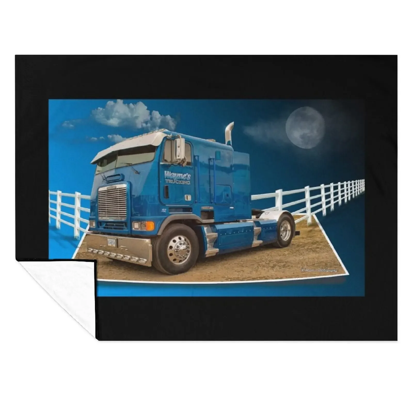 

CUSTOM TRUCKS CATR9421-19 Throw Blanket Retros for babies For Sofa Thin Decoratives Blankets