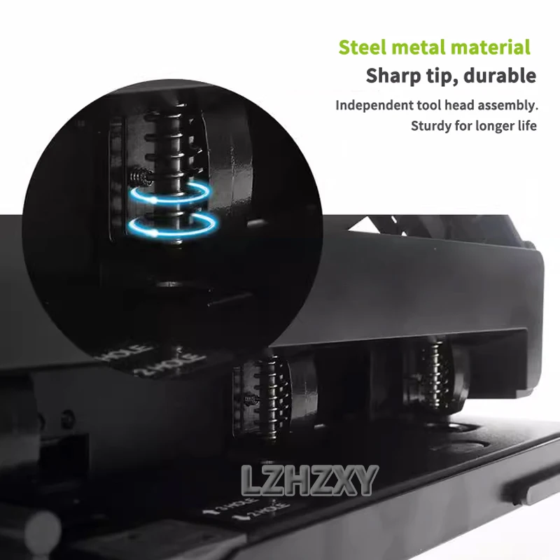 new Adjustable Metal 3 Hole Punch Loose Leaf Puncher For A4 B5 Paper Cutter Puncher School Office Binding Stationery