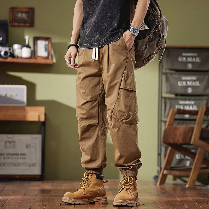 

Мужские модные модные брендовые широкие брюки Four Seasons, новые повседневные простые выпрямленные прямые однотонные рабочие брюки