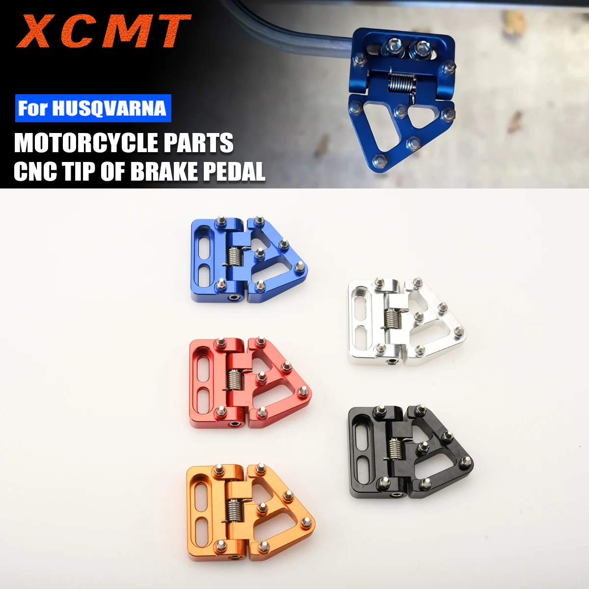

Foldable Rear Brake Pedal Step Tip Plate For Husqvarna TC TE FC FE 125-501 2014 2015 2016 701 ENDURO SUPERMOTO Dirt Bike Parts