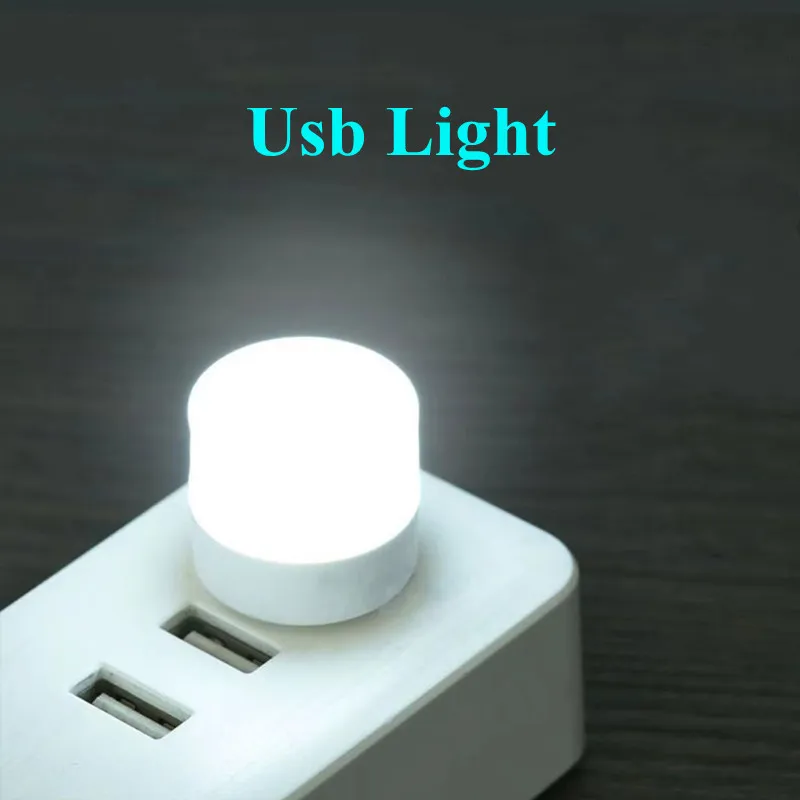 Wholesales Mini USB Light 10Pieces/Lots With Bulk Price 6500K/3000K White/Warm For Toilet/Bedroom Round Small LED NightLight