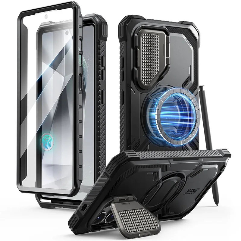 For Samsung Galaxy S25 Ultra Case (2025 Release) 6.9" I-BLASON Armorbox Full-Body Rugged Case with Built-in Screen Protector