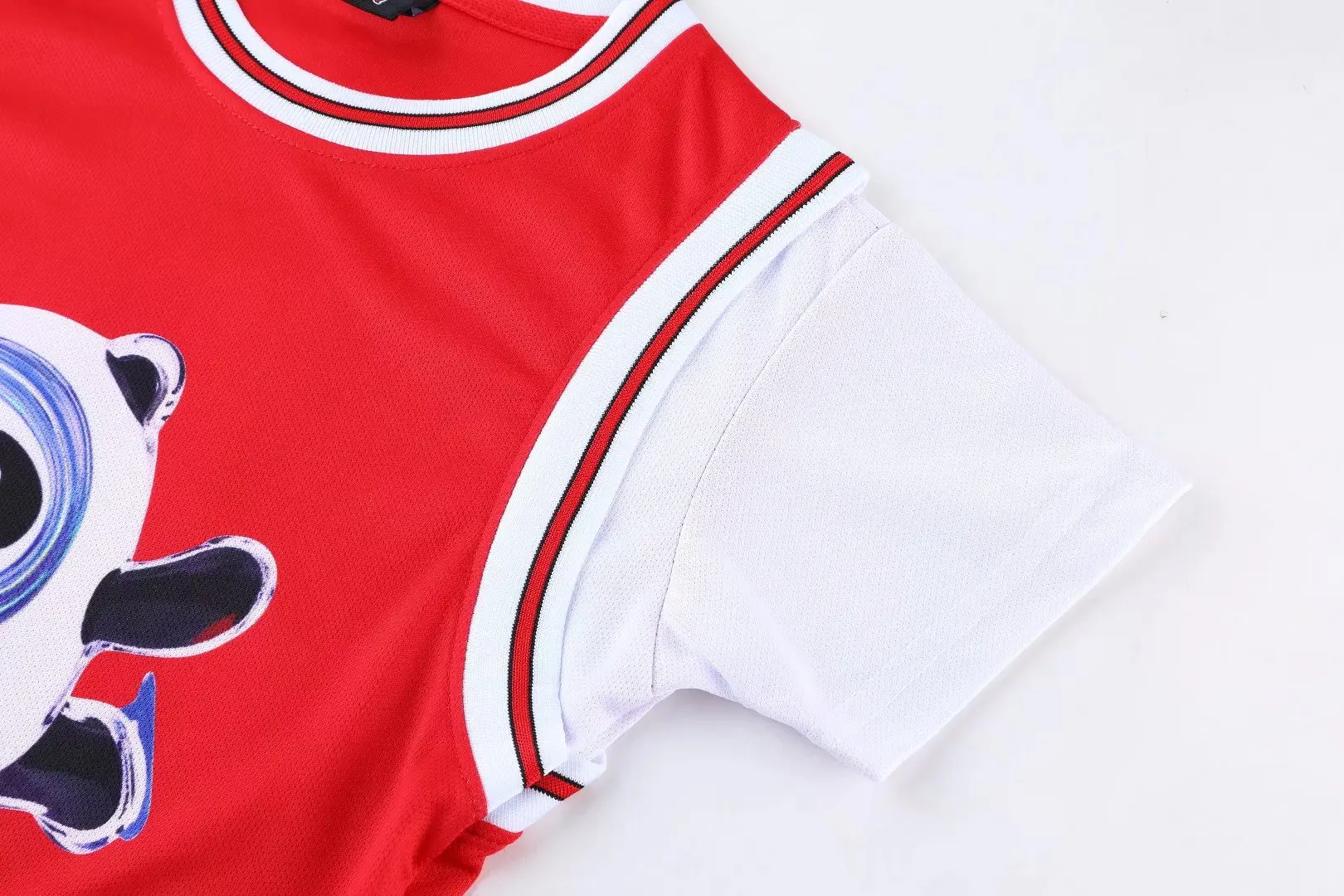 Short Sleeve Basketball Suit Cute Pattern Kids Training Kit 2 Piece Tank Top + Shorts Kids Jersey Kids Sportswear