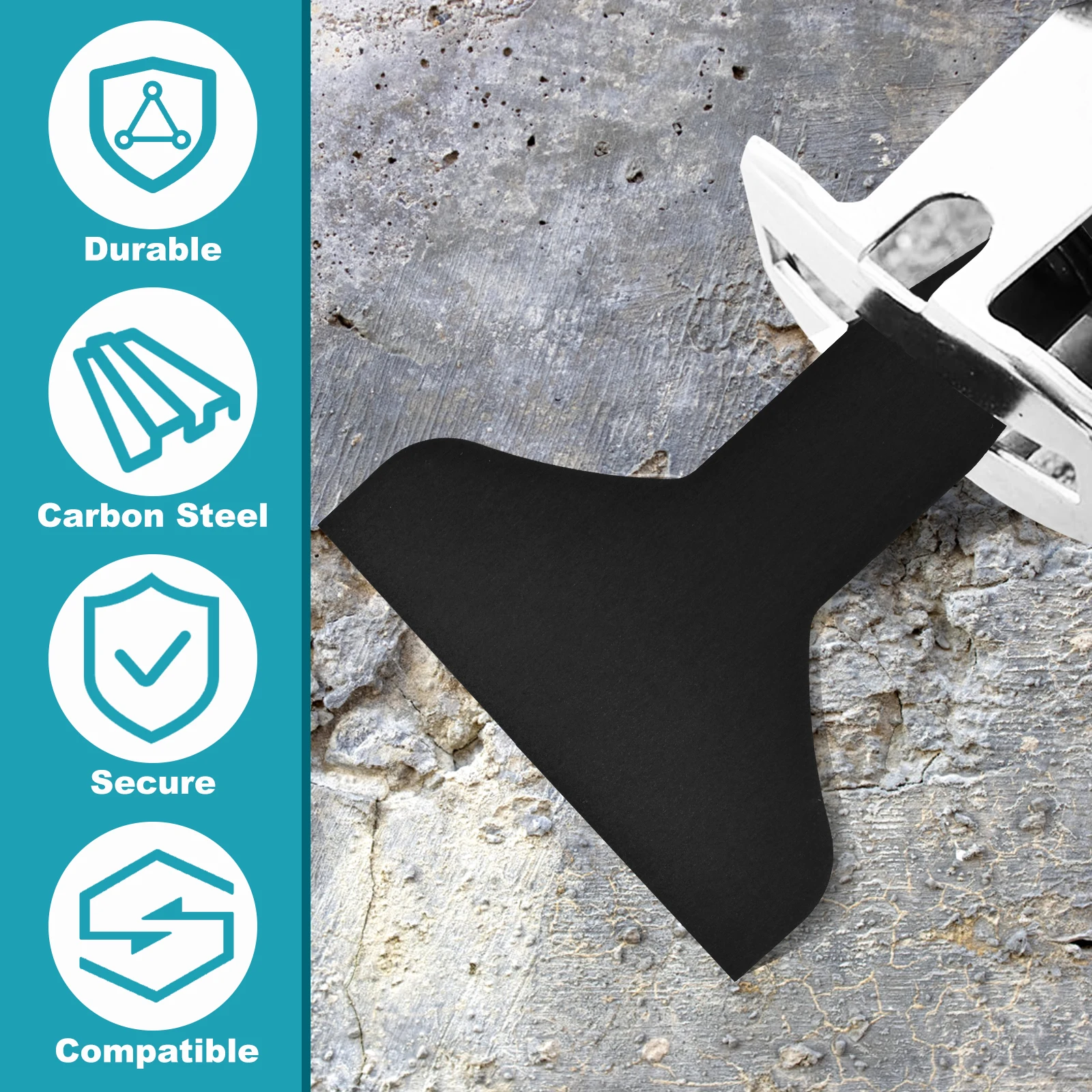 2/4/5Pcs Reciprocating Saw Scraper Set Sturdy Blade Shovel Cleaning Scraping Tool High Carbon Steel Electric Removal Wall Putty