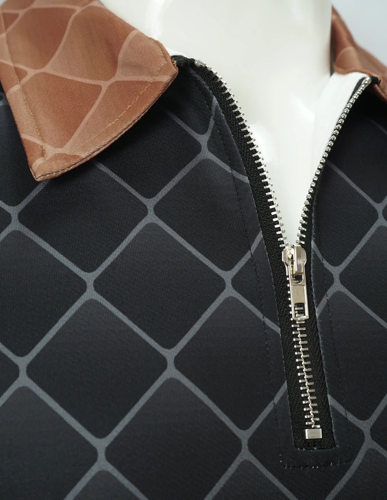 كنزات مطبوعة غير رسمية برأس غزال مخصصة للخريف والشتاء للرجال نصف سحاب مناسبة أيضًا للأنشطة الخارجية