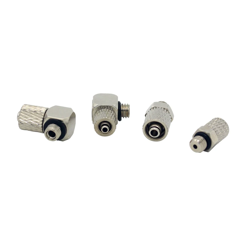 10PCS M Series Miniature Fittings M-5H-4 M-5HL-4 Male Thread Pneumatic Pipe Air Hose Quick Fitting Mini Connector M3 M4 M5 M6