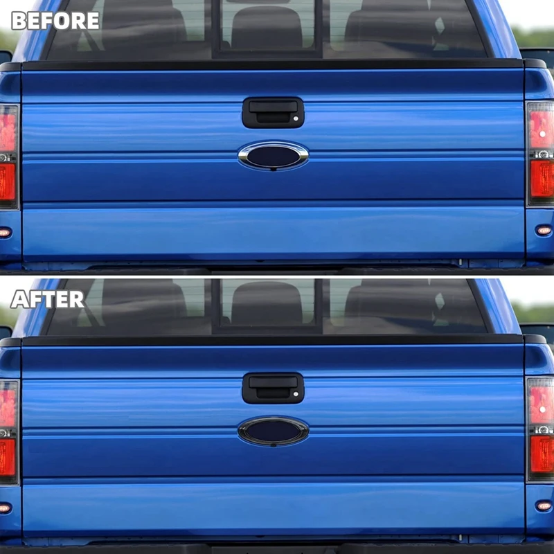 Tailgate Emblem Cover, Rear Trunk Logo Back Badge Decoration Cover Trim For 2009-2014 Ford F150 Raptor