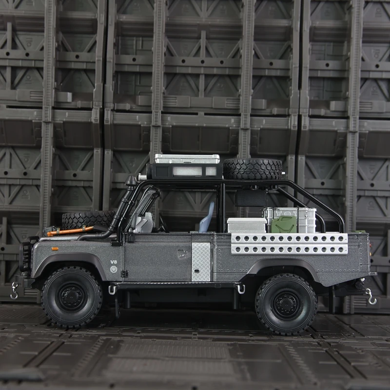 1:24 alloy jeep model car ornaments collection acousto-optic pull-back shock absorption children's toy off-road vehicle