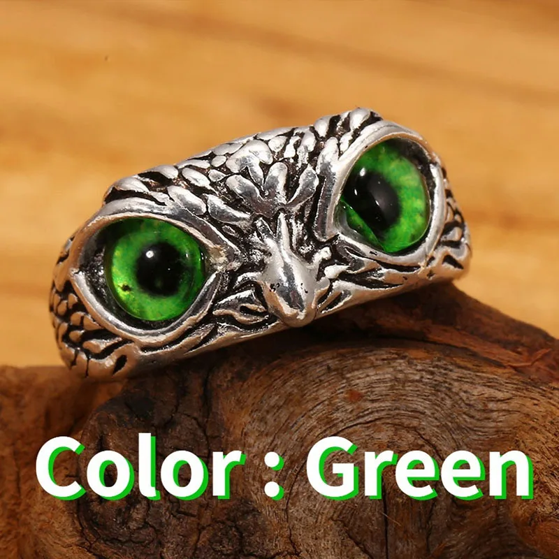 Coupons & discounts Vintage Owl Ring for Men Charm Women Cute Animals Owl Youth Gothic Rings Fashion Jewelry Accessories Gifts