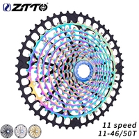 ZTTO MTB 11 Speed 11/50 11-46T Golden Cassette 11speed Bicycle Sprocket HG Standard 50T 11v k7 Ultralight Steel Lightweight 11s