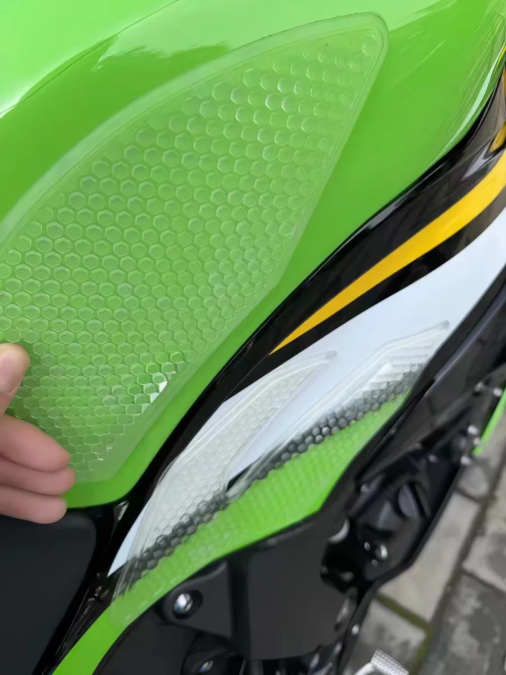 For Kawasaki Ninja ZX6R ZX-6R 2019-2025 Motorcycle Tank Pad Protector Sticker Decal Gas Knee Grip ZX 6R transparent New