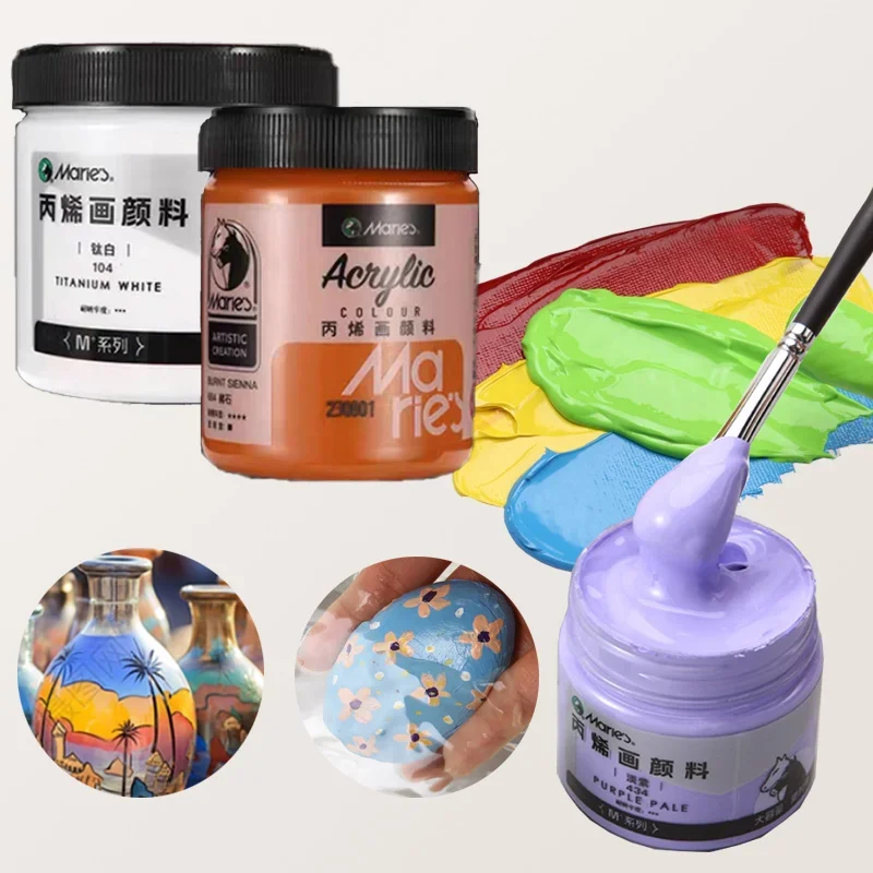 100/300/500ml Acrylic Paint Acrylic Pigment Waterproof Sunproof Not Easy To Fade for Wall Painting Hand-painted Graffiti