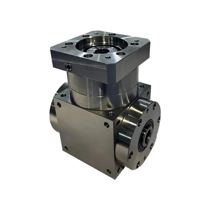 90 Degree Gear Box 1:1 3 Way Bevel Gearboxes Right Angle Hollow Shaft Gearbox Reducer