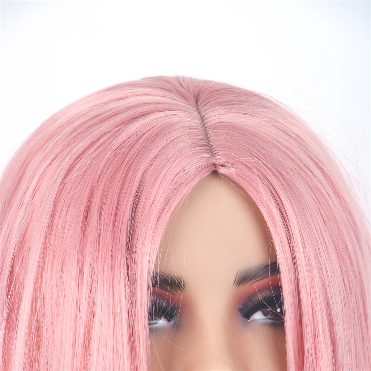 Synthetic Hair Black Pink Wig For Women Cheap Cosplay Wigs Long With Bangs Wavy Yellow Purple Lolita On Clearance Sale