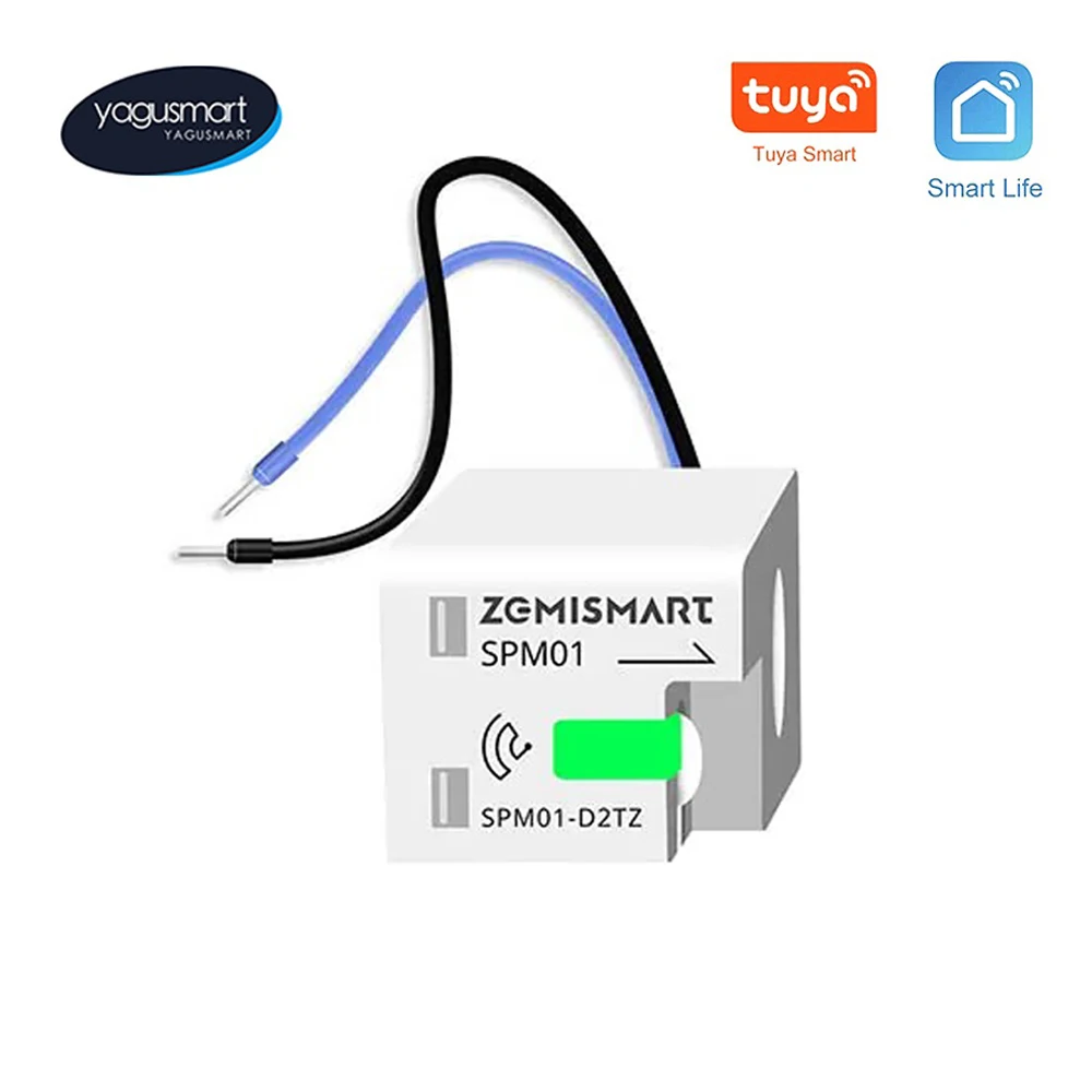 Yagusmart Tuya Zigbee WiFi Smart Home Electric Energy Meter Power Consumption Meter Sensor Zigbee2MQTT Measure Alarm Smart Life