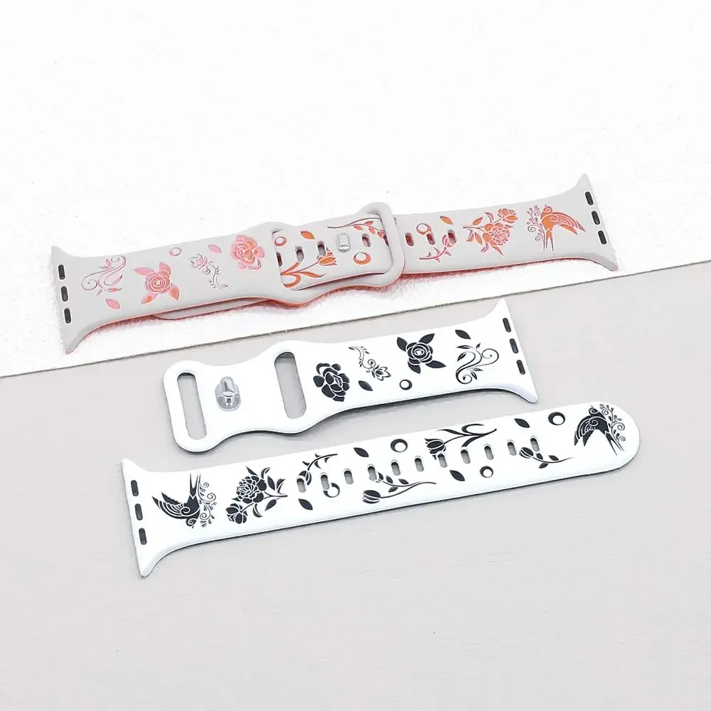 Cinturino per cinturino Apple Watch 44mm 41mm 40mm 45mm 49mm cinturino in Silicone Ultra rondine serie iwatch 10 9 7 SE 6 8 5 4 3 42mm 46mm