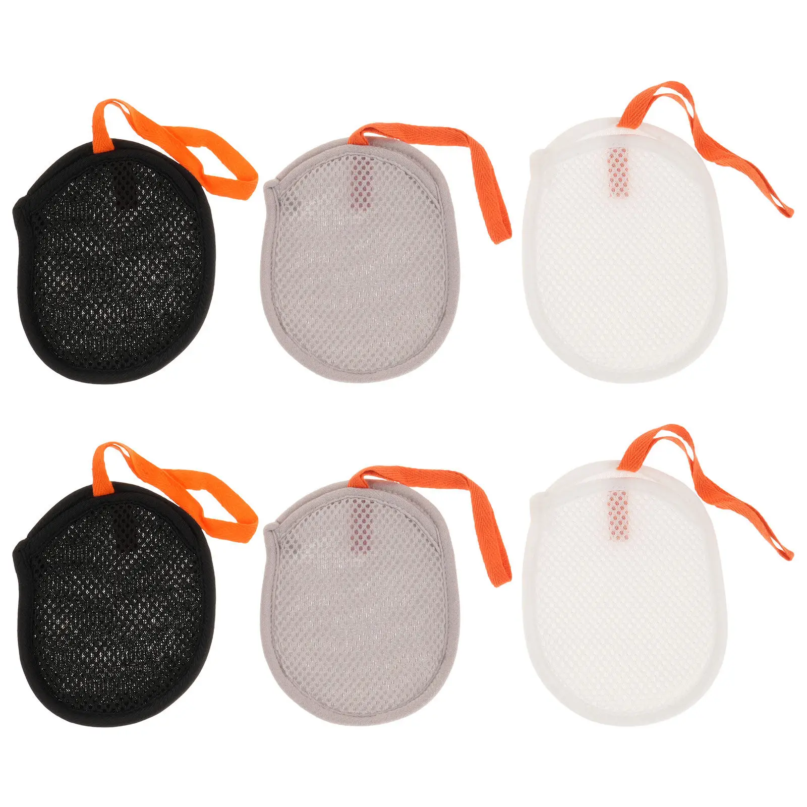 

Набор из 6 сетчатых мешочков для мыла с завязками, для пенообразования, отшелушивания и очищения кожи тела, для душа и путешествий