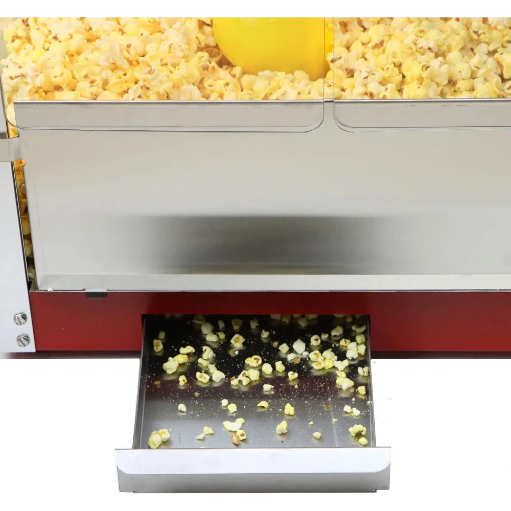 8 Ons Handmatige Popcornmachine, Professionele Popcorn Met Hoge Output, Popcornmakers