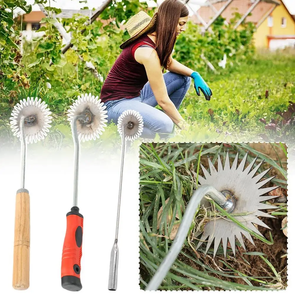 Root Pulling Grass God Garden Rake High Efficiency Labor Saving Metal Weed Remover Tool For Lawn Care Soil Loosen 30-50cm