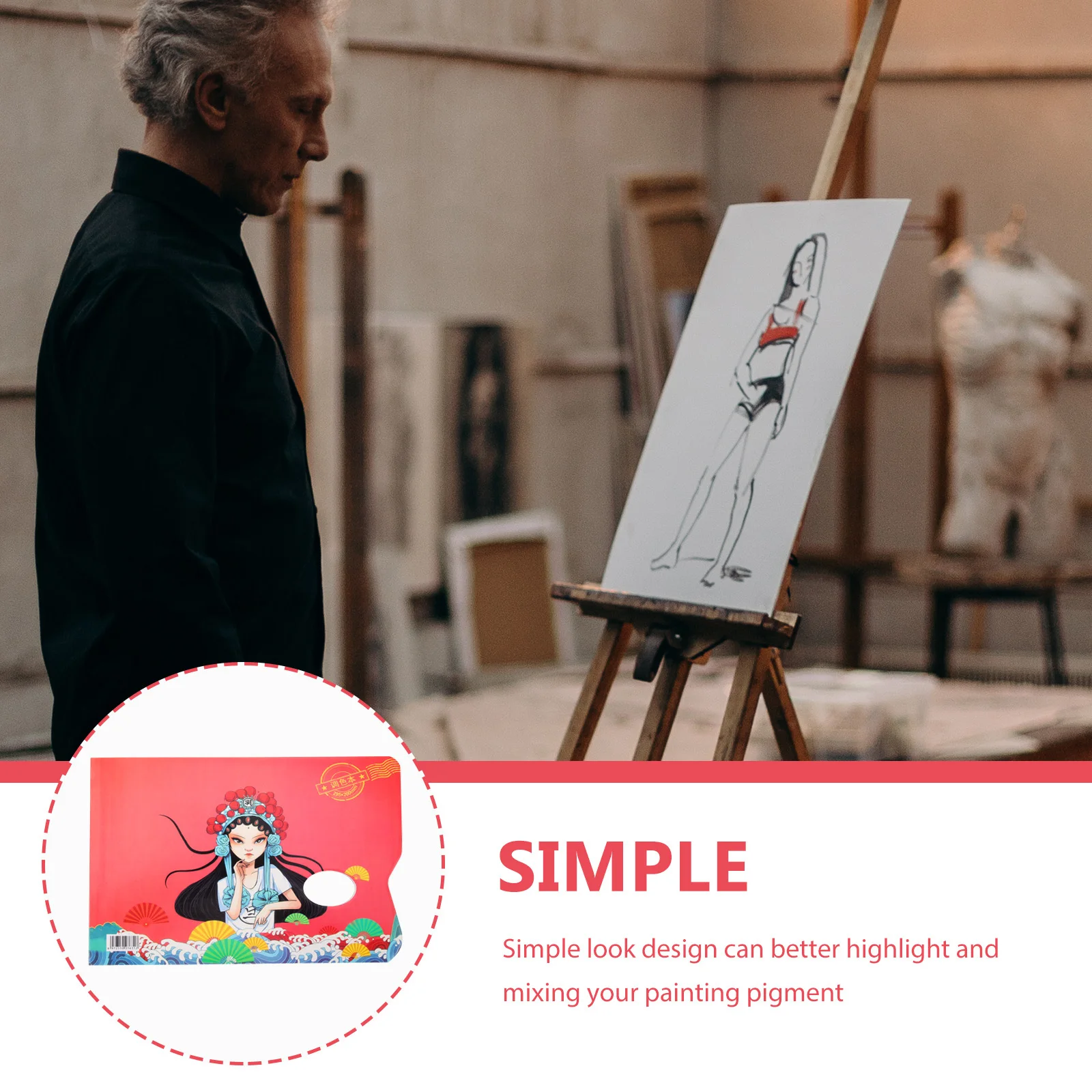 

2 Books Multi-Functional Color Pallets Paper Pigment Mixing Plates for Artists and Salons Paint Paper Paint Pallet