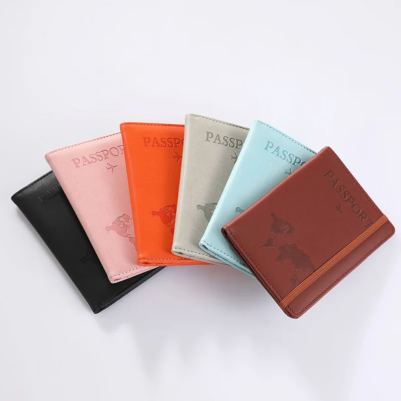 Travel Passport Case Fashion Women/Men Leather Passport Holder Covers Case Waterproof PU Leather Wallet Protection Case