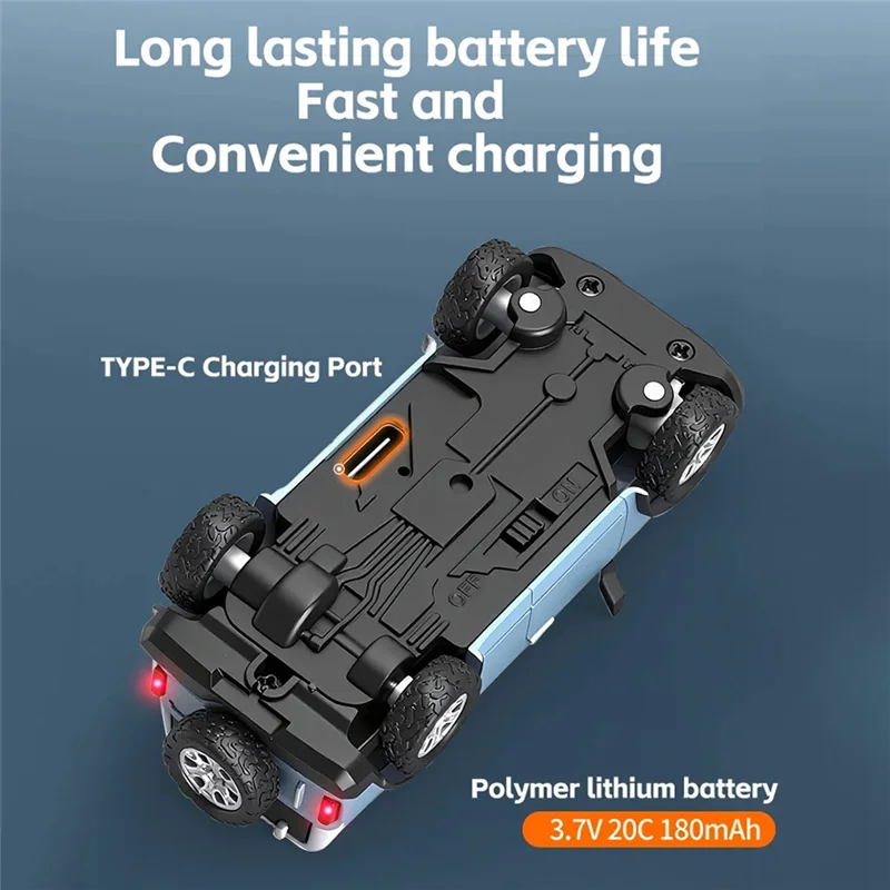 TA-FPV RC سيارة 1:64 6405 سباق السيارات FPV VTX 720P كاميرا المدمج في الجيروسكوب 2.4G واي فاي App التحكم في الصور + فيديو RC سيارة