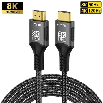 8K HDMI-Compatible 2.1 Cable 8K@60Hz 48Gbps ARC HDCP Ultra High Speed HDR For RTX Video…