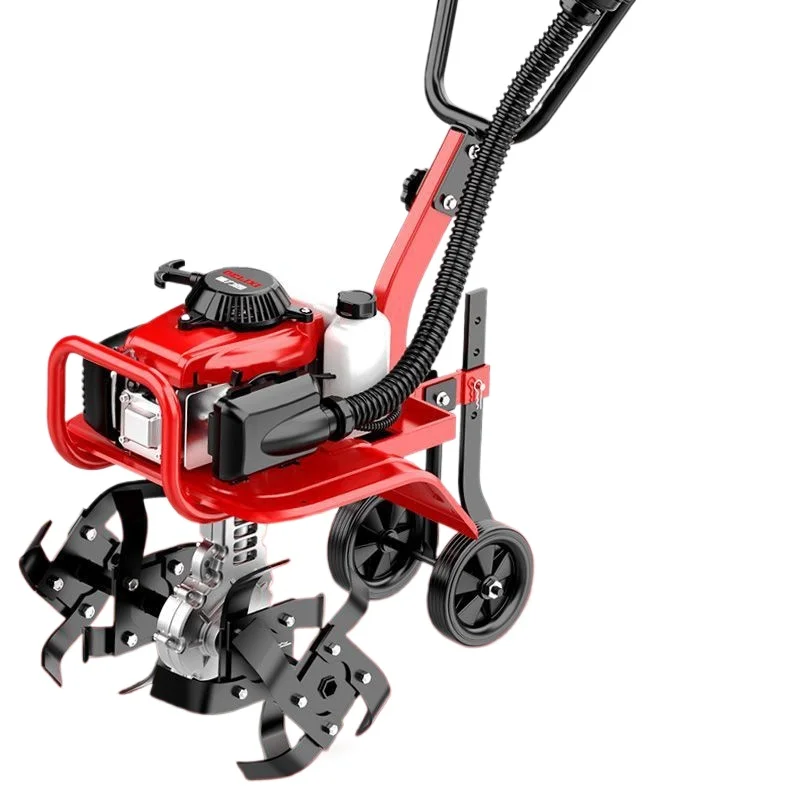 

Small agricultural gasoline rotary tiller, household weeding, ditching, plowing, plowing, loosening