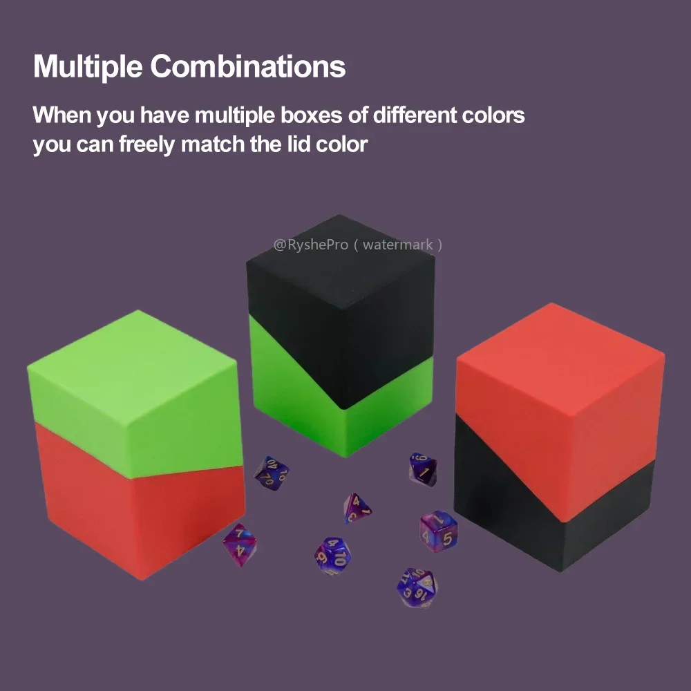 صندوق سطح السفينة لبطاقات التداول صندوق تخزين البطاقات آمن ومتين يحمل أكثر من 100 فواصل لـ YuGiOh MTG TCG وبطاقات البيسبول #5