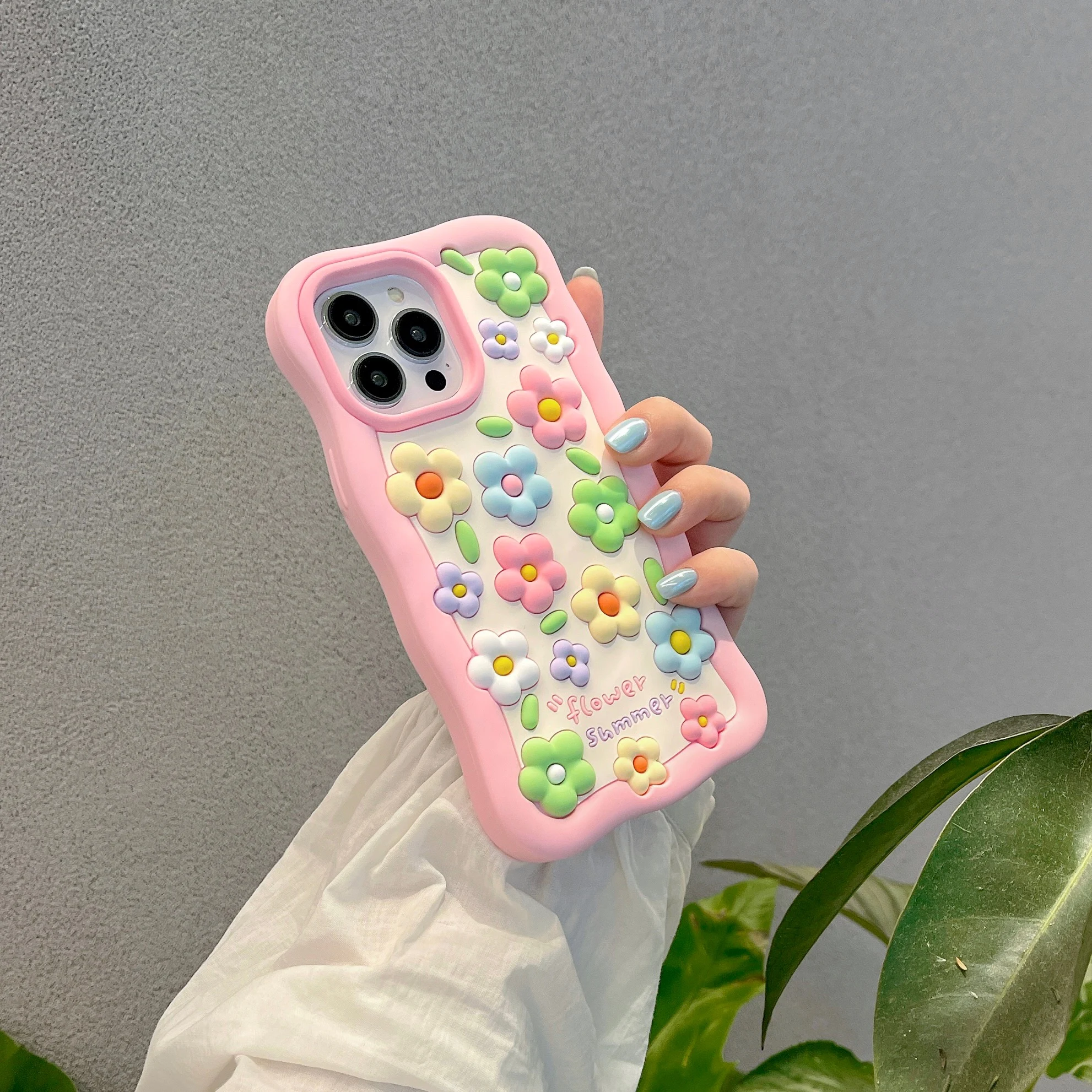 Ins pop Lovely  Phone Case For iphone 12 14 Pro Max Soft Silicone Cute Cover for iphone 11 case 14 13promax Girl gift