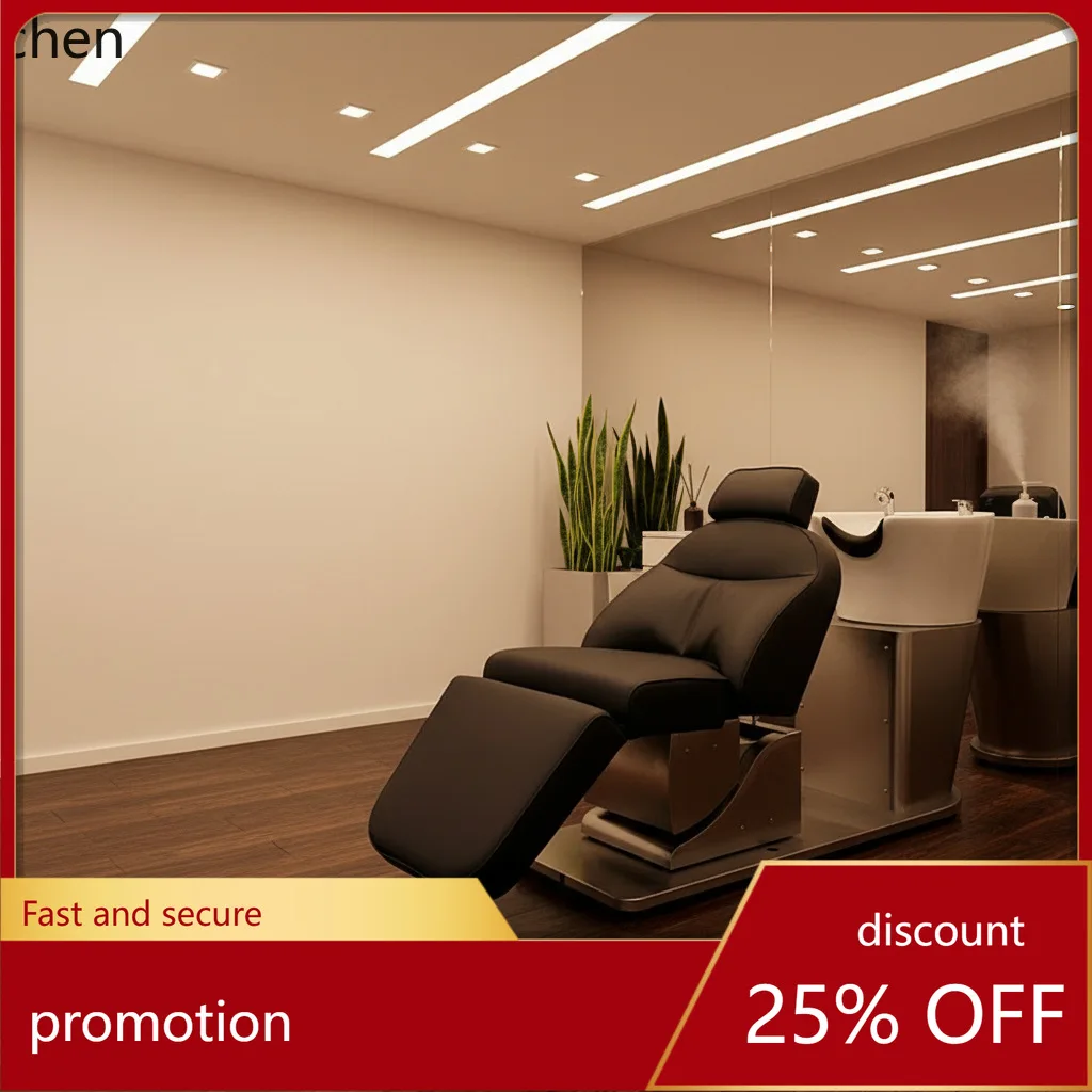 

CZ Japanese Electric Adjustable Shampoo Bed for Hair Salon and Beauty Salon, Semi-Reclining Rotating Shampoo Bed