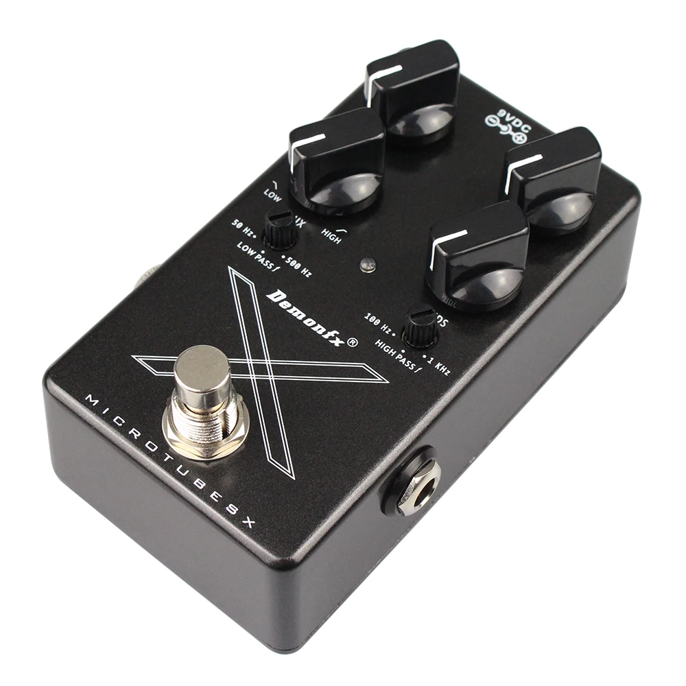 Demonfx-Microtubos X Bass Efeito Pedal, Distorção Overdrive