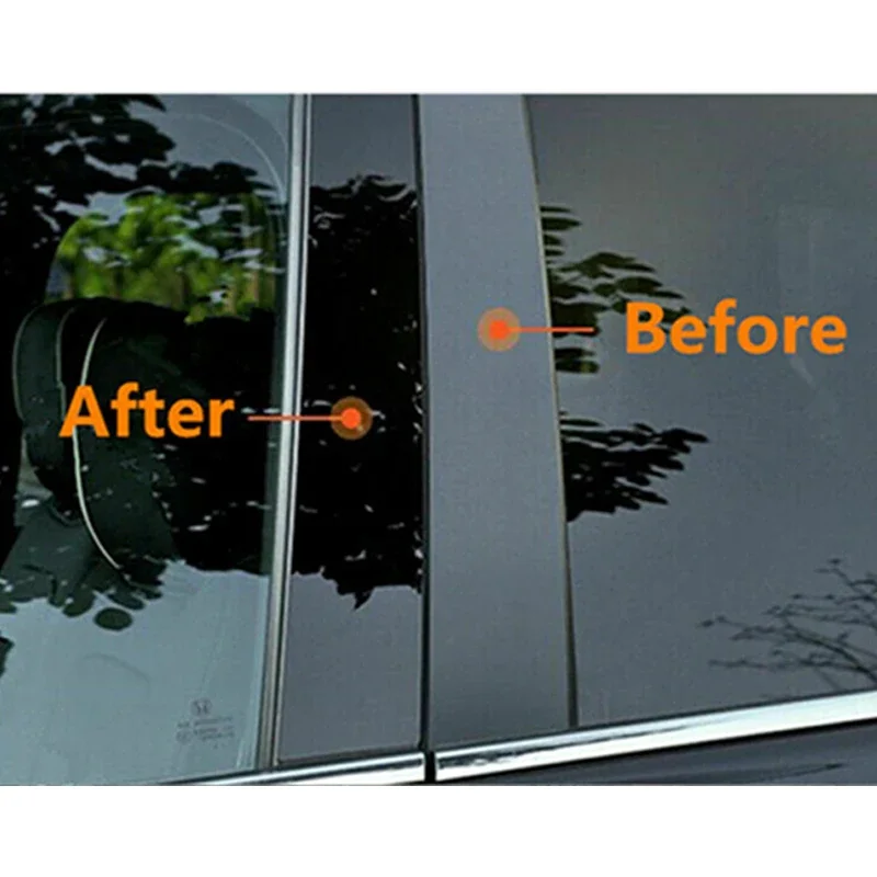 Complete 4PCS Glossy Black B & C Pillar Cover Set For Opel Corsa Hybrid E GS Line GS Door Window Trim Decoration Stickers