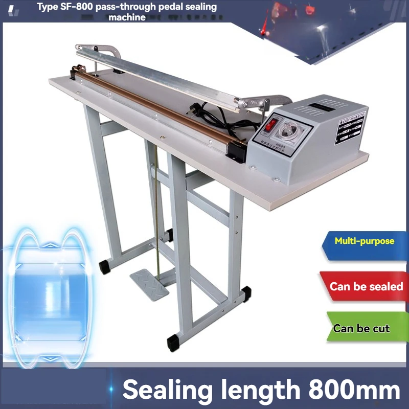 نوع SF-800، آلة ختم الدواسة من خلال المشي، آلة قطع أكياس الدواسة، آلة قطع الأفلام المتقلصة، آلة ختم البلاستيك