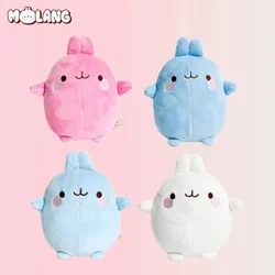 12Cm Echt Molang Pluche Knuffels Konijn Cartoon Anime Zachte Poppen Kawaii Leuke Sleutelhanger Hanger Baby Verjaardagscadeautjes Decor