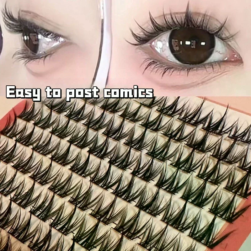 Accessory Eyelashes Puppy Series Single Clusters False Suitable for Round Eyes Fluffy Natural Thick Curl Beauty Daily Makeup