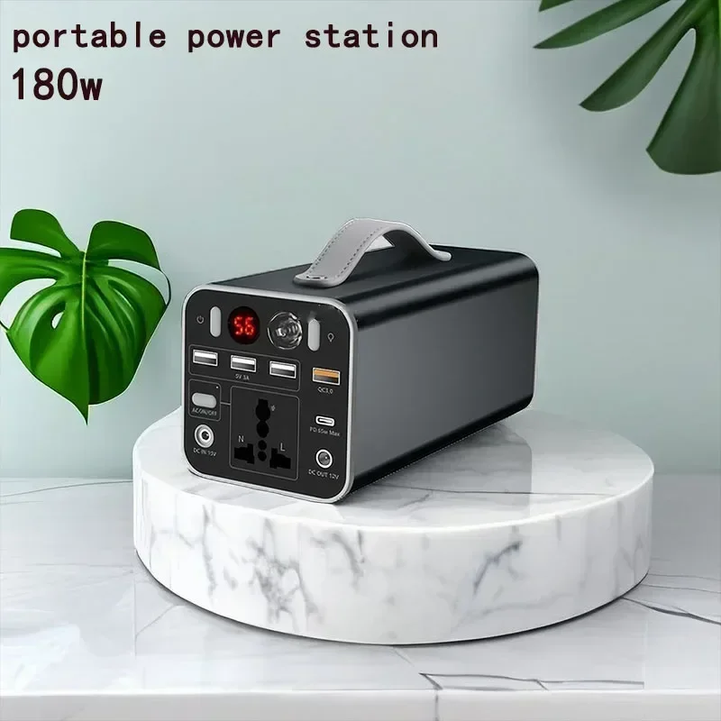 45000mAh Portable Power Bank Station 180W 110V/220V Emergency Outdoor Power Supply Powerful External Battery For Camping Laptop