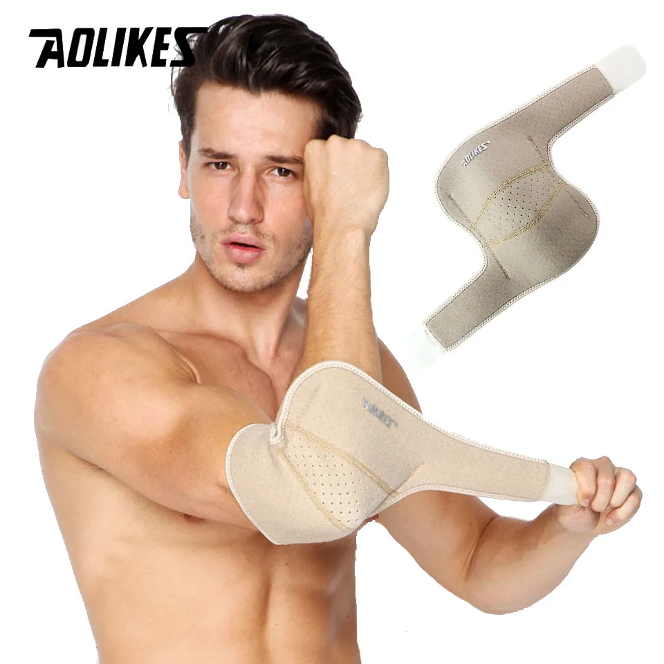 AOLIKES 1PCS Adjustbale Tennis Elbow Support Brace Guard Pads Golfer\'s Strap Elbow Lateral Pain Syndrome Epicondylitis Brace