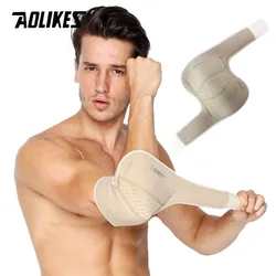 AOLIKES 1PCS Adjustbale Tennis Elbow Support Brace Guard Pads Golfer's Strap Elbow Lateral Pain Syndrome Epicondylitis Brace