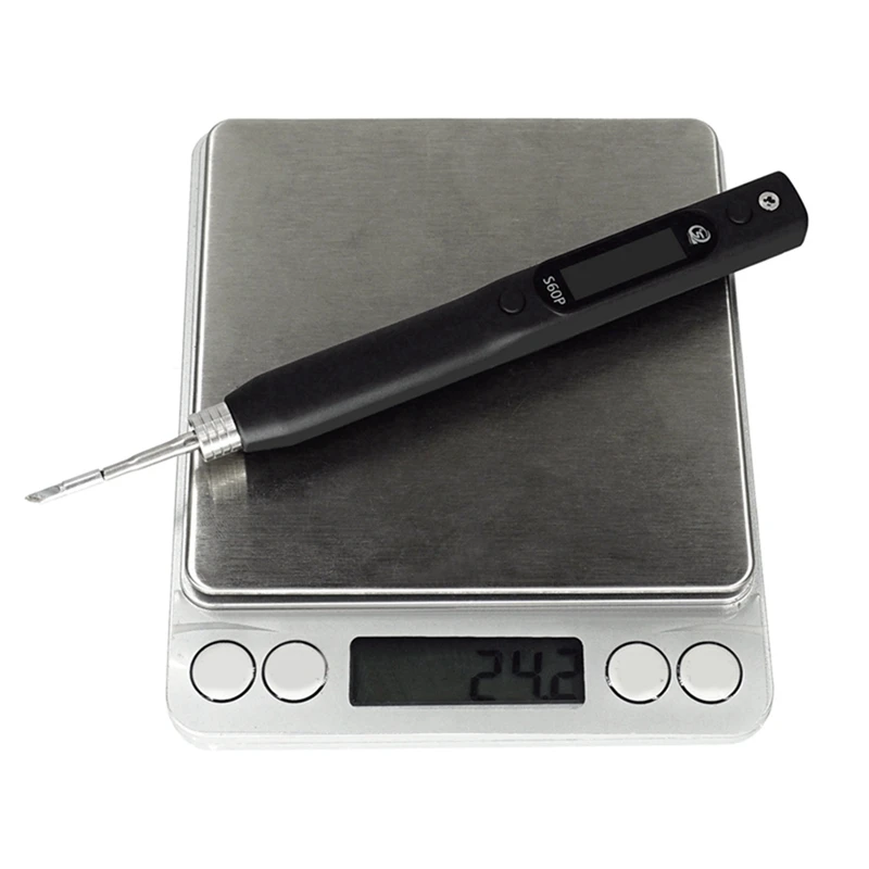 2x sequre s60p anti-estático nano ferro de solda caneta suporte pd/qc fonte de alimentação conjunto de ponta de ferro compatível com ponta de solda c210