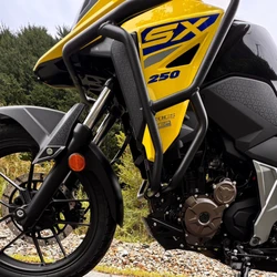 Upper Lower Crash Bar Engine Guard Frame Protector Bumper For SUZUKI V-Strom DL250 Vstrom DL 250 SX 250SX 2023- 2024